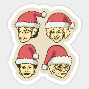 Golden girls - christmas vector Sticker